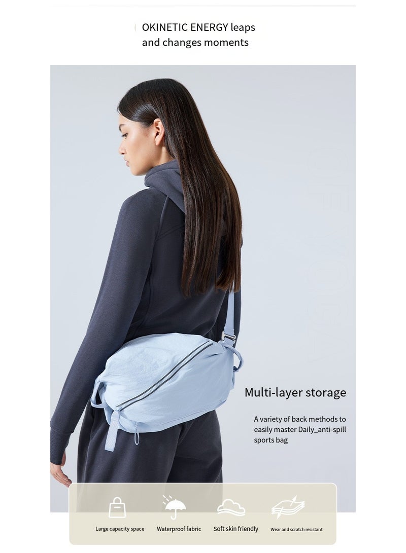 Fashionable sports bags, lightweight single-shoulder bags, simple and versatile casual bags, water-resistant crossbody bags, hand-held bags, unisex chest bags - Image 3